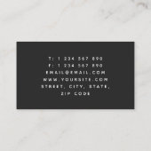 Mystic Rose Gold Eye Logo Optometrisch Chic Vision Visitenkarte (Rückseite)