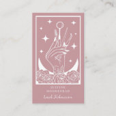 Mystic Rose Tarot Lash Tech Visitenkarte (Vorderseite)