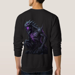 Mystic Rune Guardian: Dunkle Fantasy Beast Long Sl Sweatshirt