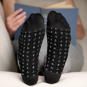 Mystic Rune Pattern Socks Socken