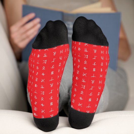 Mystic Rune Pattern Socks Socken (Unterseite)