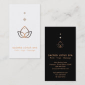 *~* Mystic Sacred Geometry Alchemy Shaman Lotus Visitenkarte (Vorne/Hinten)
