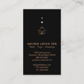 *~* Mystic Sacred Geometry Alchemy Shaman Lotus Visitenkarte (Rückseite)