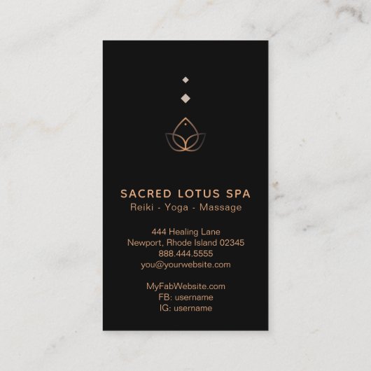 *~* Mystic Sacred Geometry Alchemy Shaman Lotus Visitenkarte (Rückseite)