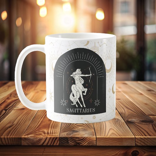 Mystic Sagittarius Zodiac Stars Horoscope Kaffeetasse