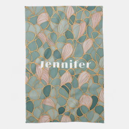 Mystic Scales: Pastel Fantasy Geschirrtuch