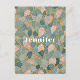 Mystic Scales: Pastel Fantasy Postkarte