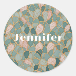 Mystic Scales: Pastel Fantasy Runder Aufkleber