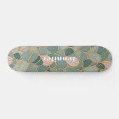 Mystic Scales: Pastel Fantasy Skateboard (Horizontal)
