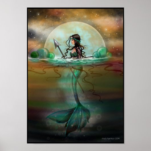 Mystic Sea Mermaid Fantasy Art Poster (Vorne)