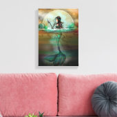 Mystic Sea Mermaid Fantasy Art von Molly Harrison Leinwanddruck (Insitu (Wohnzimmer))