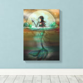 Mystic Sea Mermaid Fantasy Art von Molly Harrison Leinwanddruck (Insitu (Holzboden))