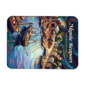 Mystic Seaport Connecticut Magnet (Horizontal)