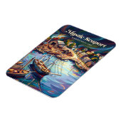 Mystic Seaport Connecticut Magnet (Linke Seite)