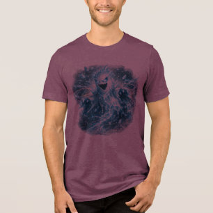 Mystic Shadow Wolf T-Shirt Dark Fantasy Wolf Kun Tri-Blend Shirt