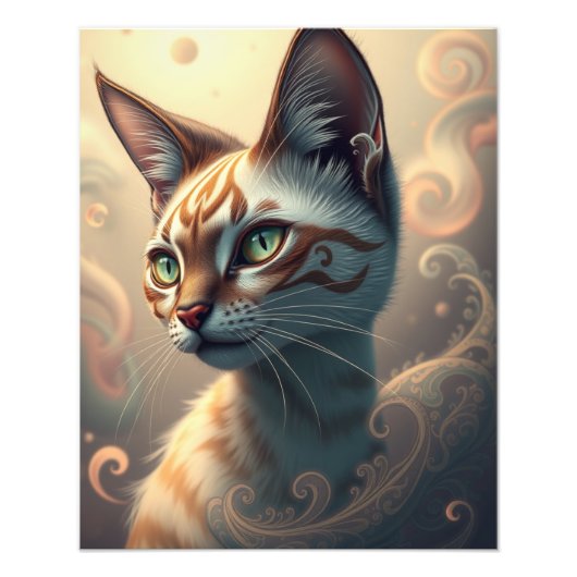 Mystic Siamese Cat Fotodruck (Vorne)