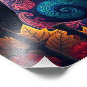 Mystic Siamese Cat Fotodruck (Ecke)