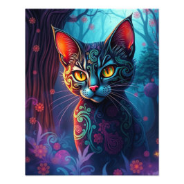 Mystic Siamese Cat Fotodruck