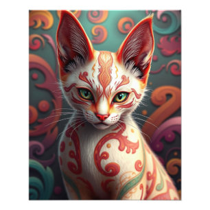 Mystic Siamese Cat Fotodruck