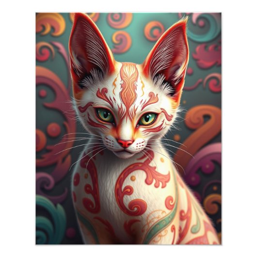 Mystic Siamese Cat Fotodruck (Vorne)