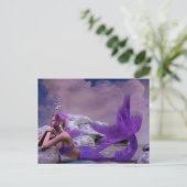 Mystic Siren Fantasy Mermaid Art Postkarte (Stehend Vorderseite)