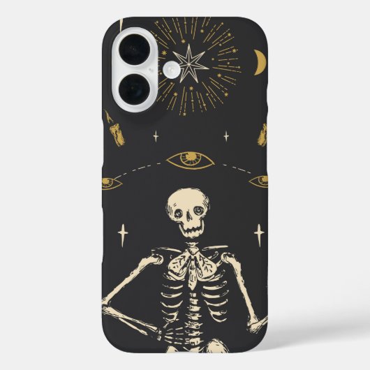 Mystic Skeleton Case-Mate iPhone Hülle (Rückseite)