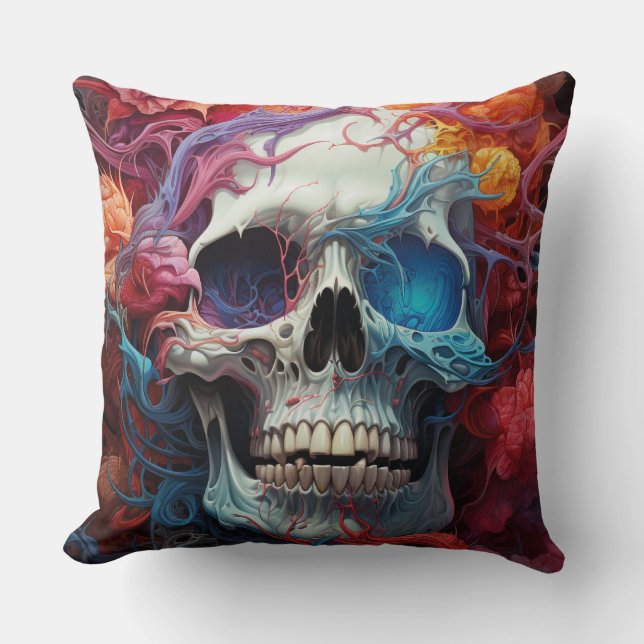  Mystic Skull Kissen (Vorderseite)