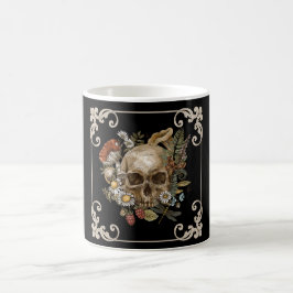 Mystic Skull Vintag Black Kaffeetasse