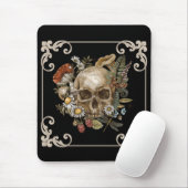 Mystic Skull Vintag Black Mousepad (Mit Mouse)