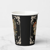 Mystic Skull Vintag Black Pappbecher (Links)