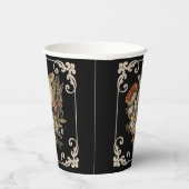 Mystic Skull Vintag Black Pappbecher (Rechts)