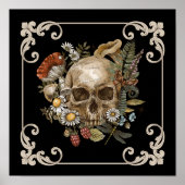 Mystic Skull Vintag Black Poster (Vorne)