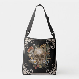 Mystic Skull Vintag Black Tote Bag Tragetaschen Mit Langen Trägern