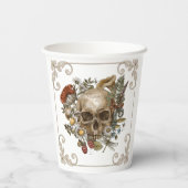 Mystic Skull Vintag Pappbecher (Rückseite)