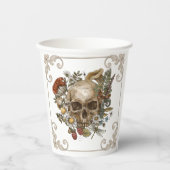 Mystic Skull Vintag Pappbecher (Vorderseite)