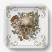 Mystic Skull Vintag Pappteller (Vorderseite)