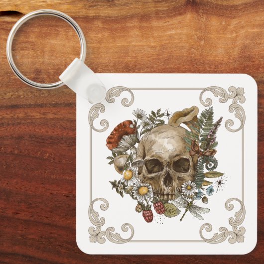 Mystic Skull Vintag Schlüsselanhänger (Vorderseite)