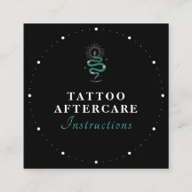 Mystic Snake Green Tattoo Aftercare Instructions S