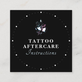 Mystic Snake Tattoo Aftercare Instructions Elegant Quadratische Visitenkarte