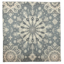 Mystic Snow Cotton Napkins (Set von 4 Jahren)
