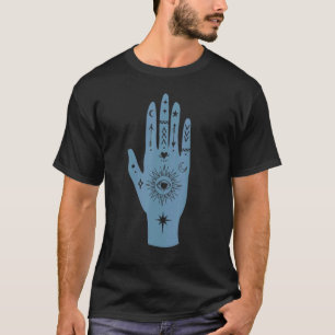 Mystic Spiritualität Tribal Hand Sun Moon Witchy T-Shirt
