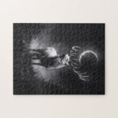 Mystic stag under Crescent Moon Puzzle (Horizontal)