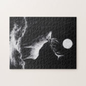 Mystic stag under full moon puzzle (Horizontal)