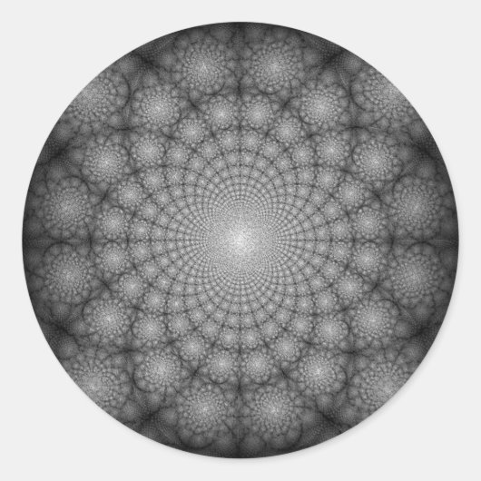 Mystic Starry Night Floral Garden Circles Runder Aufkleber (Vorderseite)