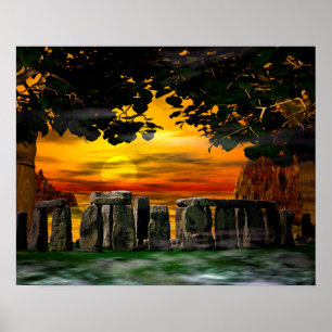 Mystic Stonehenge Poster