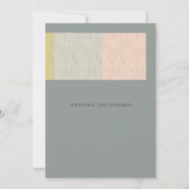 Mystic Storm Typografy Brautparty Blue Pink Einladung (Rückseite)