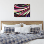 Mystic Stroke Stretched Canvas Print Leinwanddruck (Insitu (Schlafzimmer))