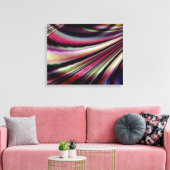 Mystic Stroke Stretched Canvas Print Leinwanddruck (Insitu (Wohnzimmer))