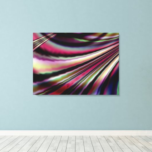 Mystic Stroke Stretched Canvas Print Leinwanddruck (Insitu (Holzboden))