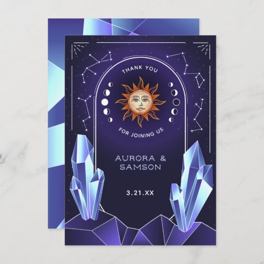 Mystic Sun Event Danke Karte (Vorne/Hinten)